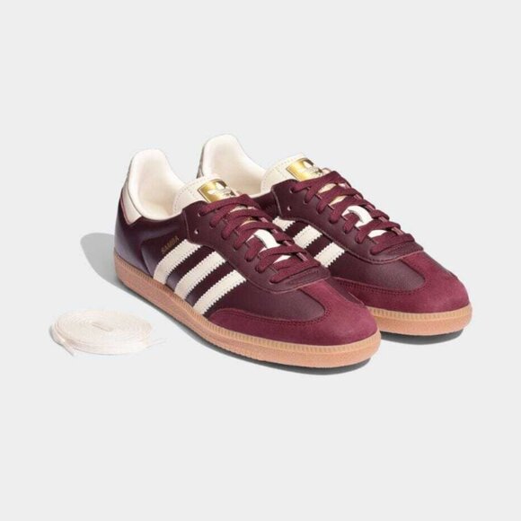 adidas Originals Samba OG Maroon Cream White Women's Size ID0477 - Picture 5 of 11